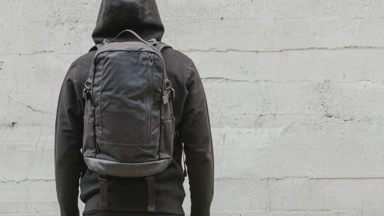 DSPTCH dials it up a notch with a waxed canvas and leather daypack with 3sixteen