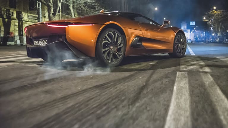 Jaguar and the Spectre team offer a new look at the Jaguar C-X75