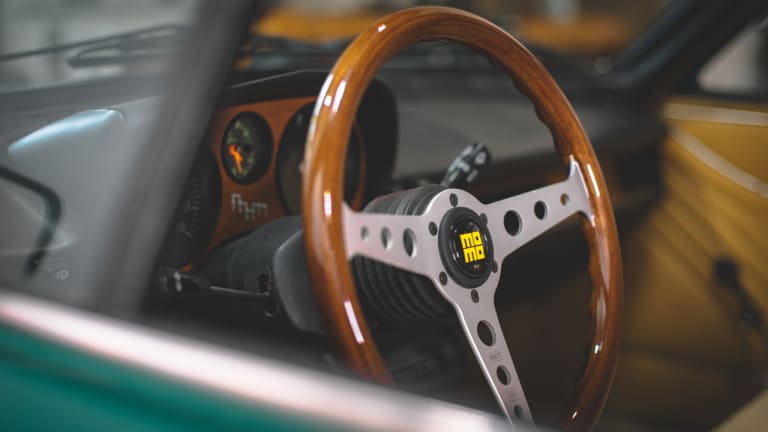 MOMO's Heritage Indy steering wheel is the perfect complement to any vintage car