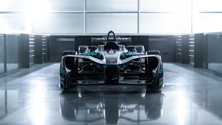 Jaguar returns to the track with its I-Type electric racecar