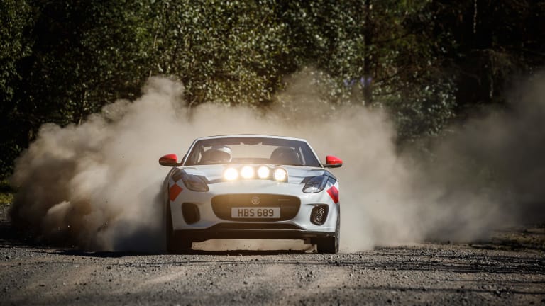 Jaguar celebrates 70 years of their sports car heritage with a rally-grade F-Type