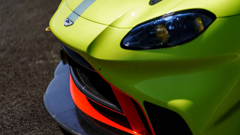 The next-generation Aston Martin Vantage shows off its racing side