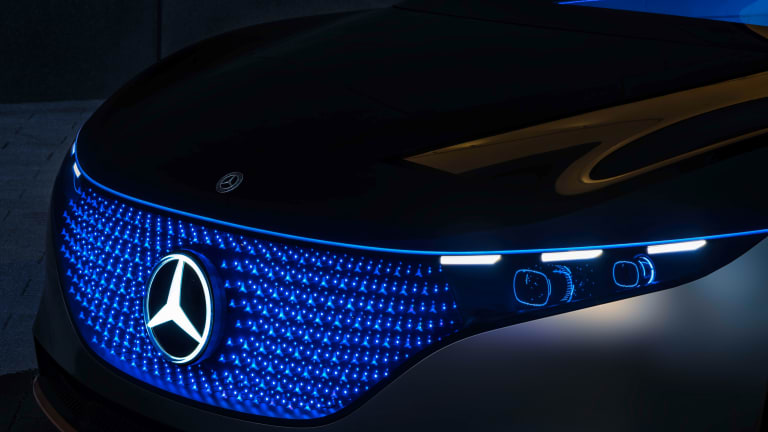 Mercedes-Benz previews the future of its luxury sedans with the all-electric Vision EQS concept