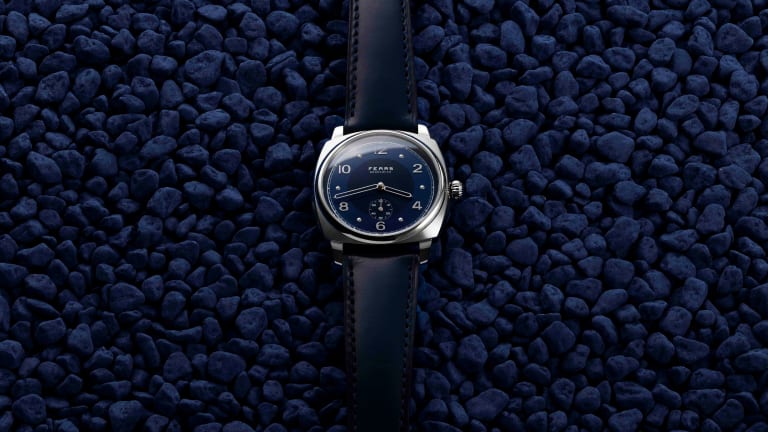 Fears' Brunswick Blue goes through 56 different processes to create their elegant dials