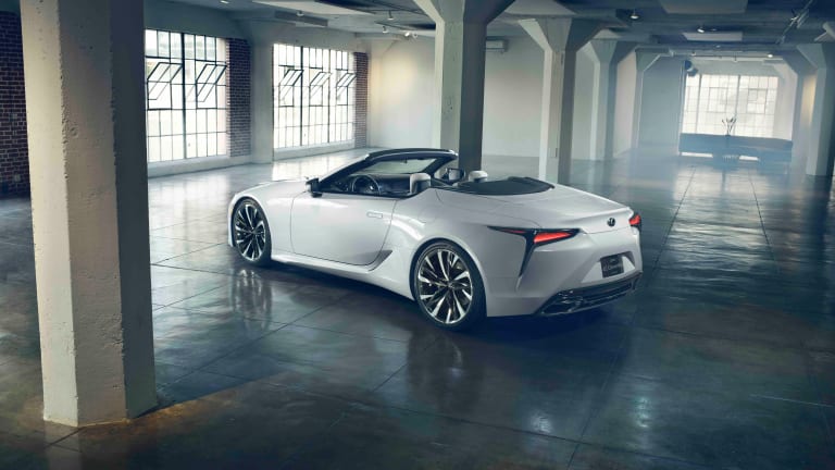 Lexus teases a convertible version of the LC coupe