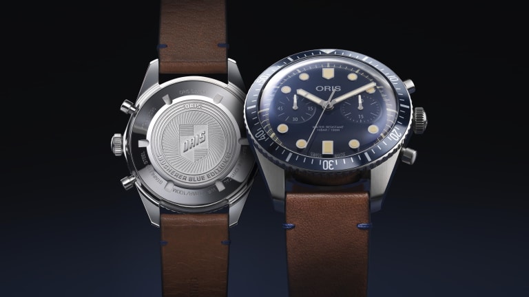 Oris' Divers Sixty-Five Chronograph joins the Bucherer Blue Editions collection