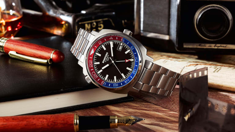 Bamford London expands its GMT collection with its own take on the "Pepsi"