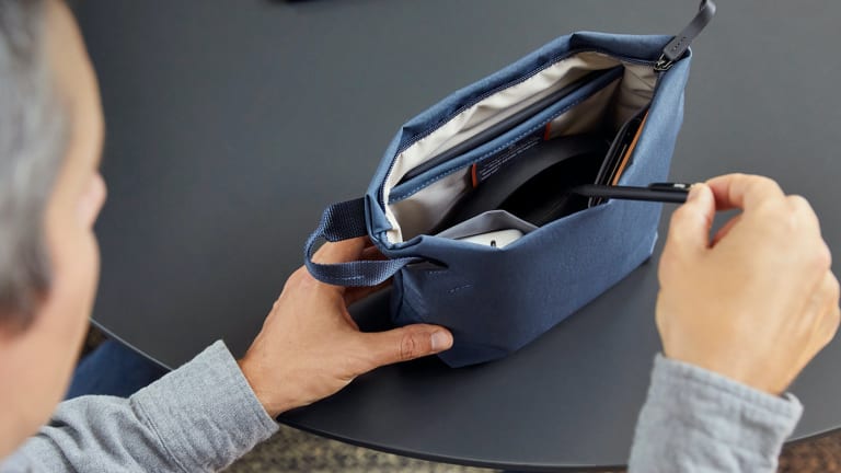 Bellroy's Standing Pouch keeps your office essentials organized and ready to go