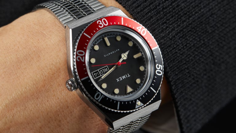 Timex's M79 Automatic now comes in a red and black colorway