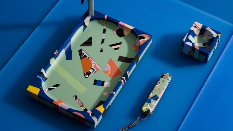 Artist Elyse Graham and the James Brand create a colorful collection of accessories