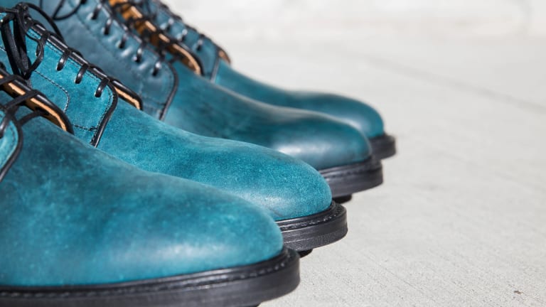 Viberg brings some color back into their lineup with their Intense Blue Tumbled Shell Cordovan