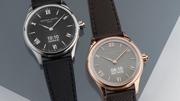 Frederique Constant's Vitality elegantly combines smartwatch functionality and classic watch design
