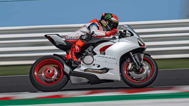 Ducati reveals a new White Rosso livery for the Panigale V2