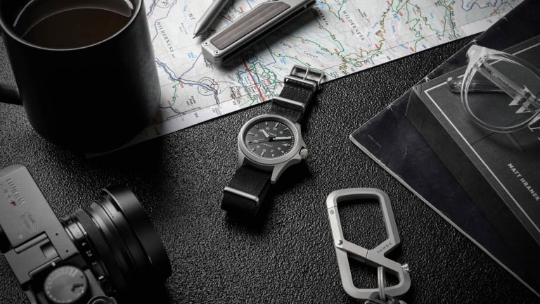 The James Brand and Timex unveil their titanium Expedition North watch