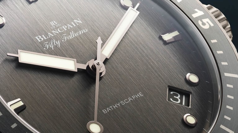 Blancpain releases a new version of the Fifty Fathoms Bathyscaphe in grade 23 titanium