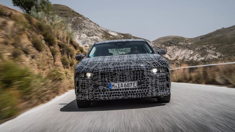BMW offers a sneak peek at its upcoming i7 flagship electric sedan
