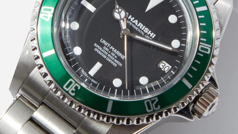 Maharishi pays tribute to a classic timepiece with its Green Marine Watch
