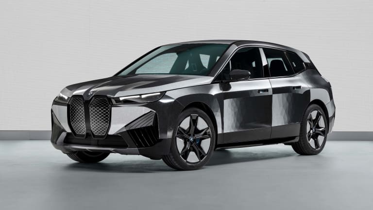 BMW's iX Flow features a color-changing exterior that uses E Ink technology