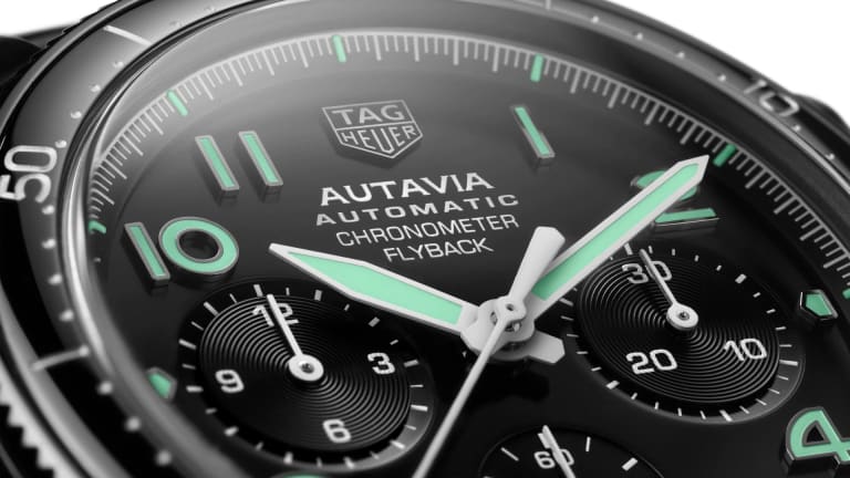 Tag Heuer blacks out the new Autavia with a Chronometer Flyback model