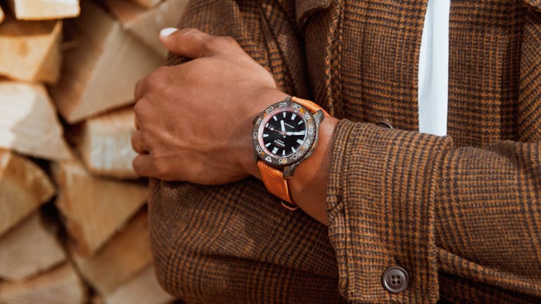 Shinola's latest Monster wraps the case in forged carbon