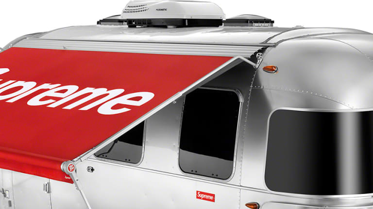 Supreme's latest "accessories" collection includes a full-on Airstream Travel Trailer