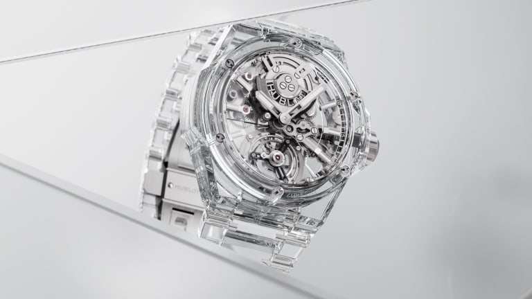 hublot sapphire crystal watch
