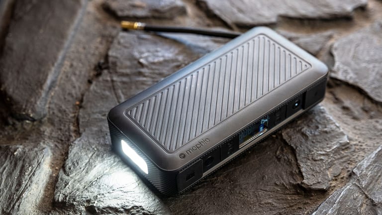 Mophie's latest battery pack integrates an air compressor inside a rugged 15,000 mAh power bank