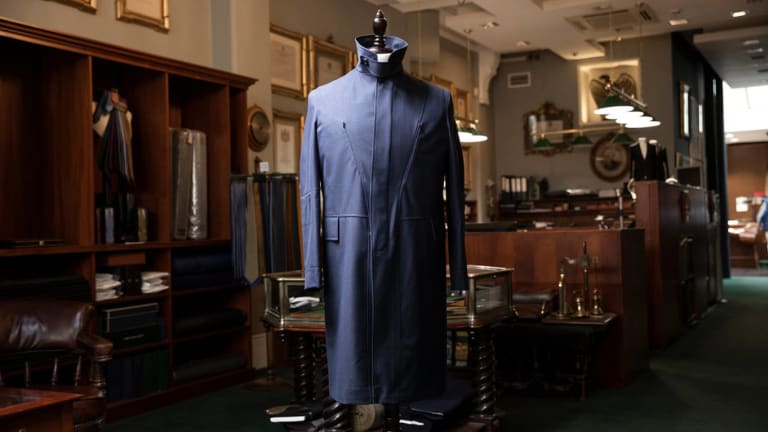 Henry Poole's Travel Trench mixes Saville Row tailoring with the performance of Gore-Tex Infinium
