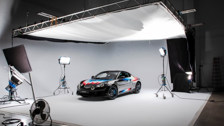 Felipe Pantone applies his signature art style to the Alpine A110