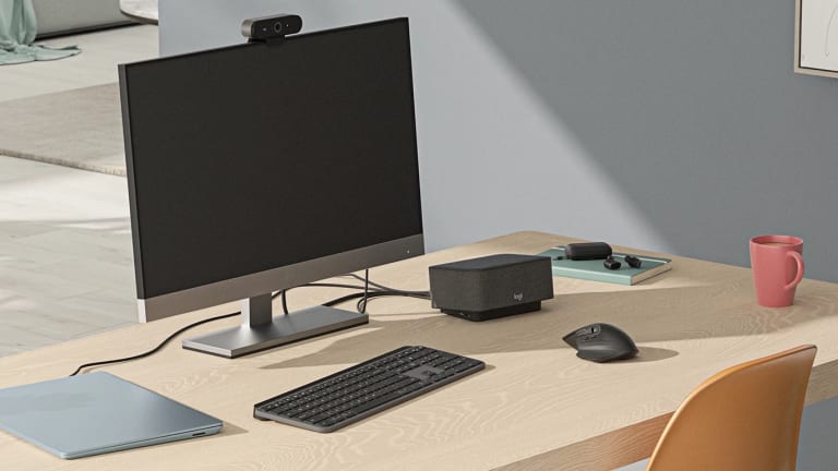 Logitech's Logi Dock de-clutters your desk and adds instant access to your video calls
