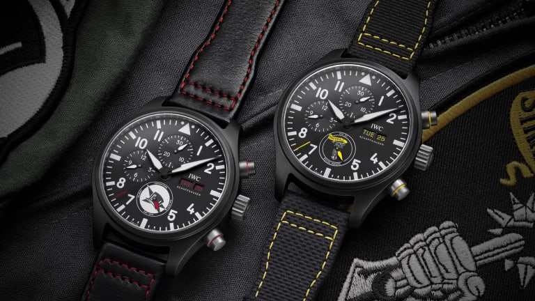 IWC releases a trio of ceramic chronographs inspired by US Navy squadrons