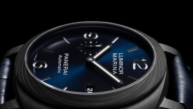 Panerai releases an exclusive Luminor Marina Carbotech Blu Notte for its online store