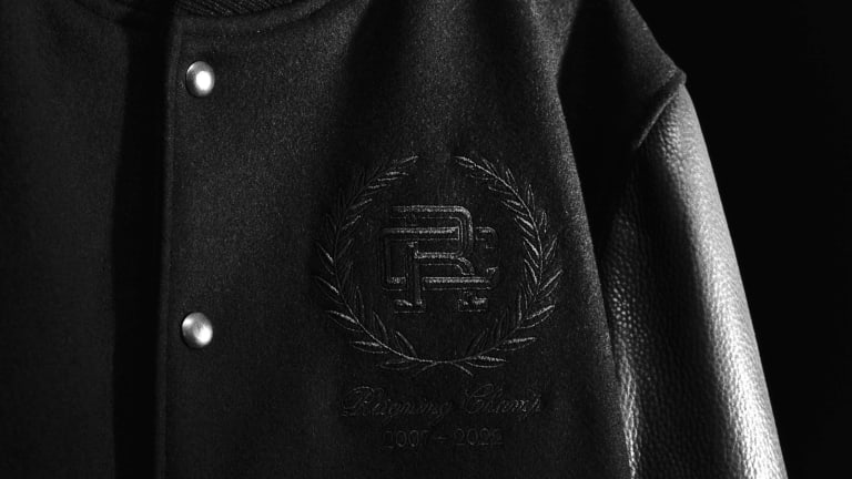 Reigning Champ celebrates its 15th anniversary with a limited edition varsity jacket from Golden Bear