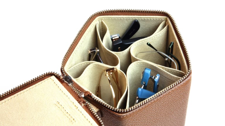 Diffuser's Rhombus Prism Case is a portable wardrobe for your eyewear
