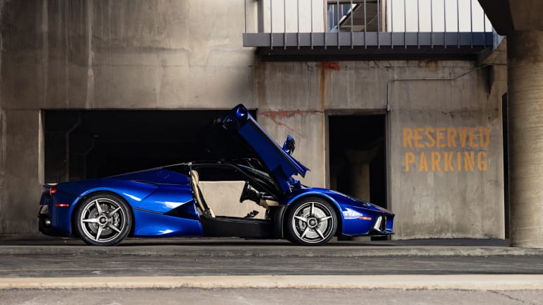 This soon-to-be auctioned LaFerrari in "Blu Elettrico" is one of the finest specs out there