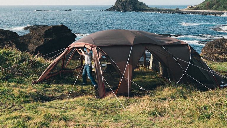 Snow Peak's Zekka shelter is a penthouse suite for the outdoors