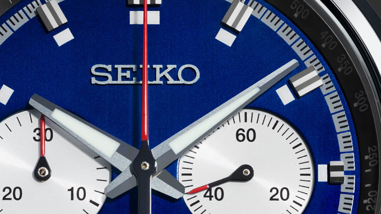 Seiko introduces a new version of its Speedtimer with a blue dial