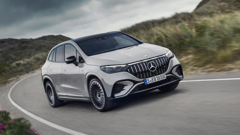 Mercedes unveils their mid-size all-electric EQE SUV