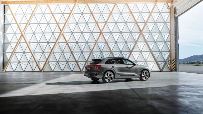 The Audi e-tron is becoming the Q8 e-tron for the 2023 model year