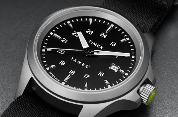 Timex TJB Watch_Detail on Steel_Face