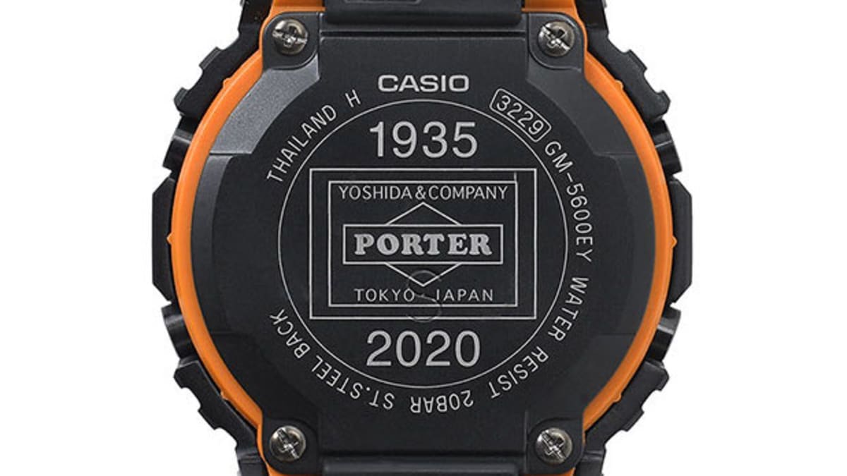 Porter celebrates its th anniversary with a limited edition G Shock