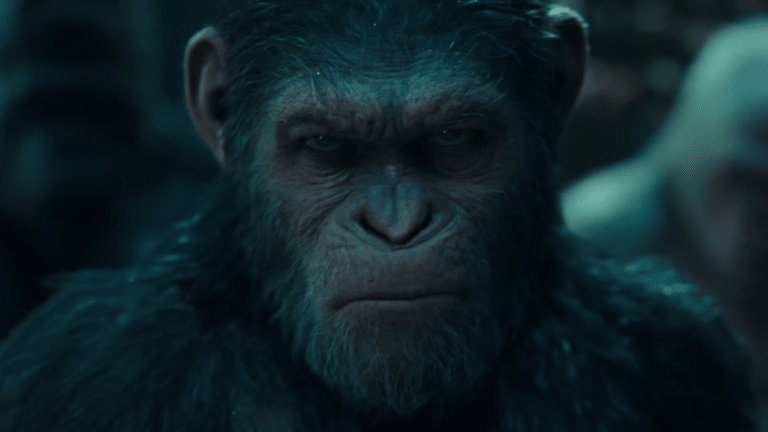 Caesar goes to war in the third movie of the Planet of the Apes franchise