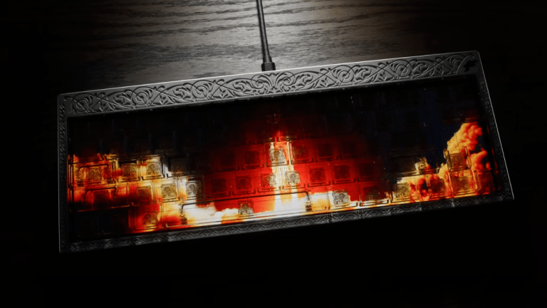 Finalmouse's first keyboard features an interactive display underneath the keys
