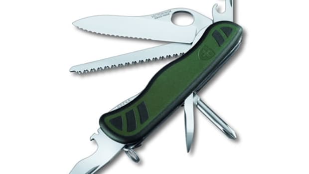Swiss army soldiers knife top