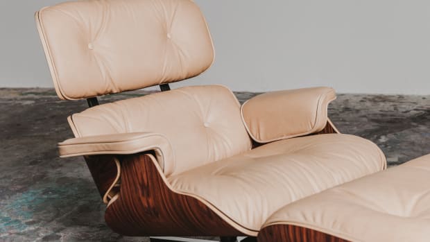 Eames legendary Lounge Chair and Ottoman now has a Mohair option