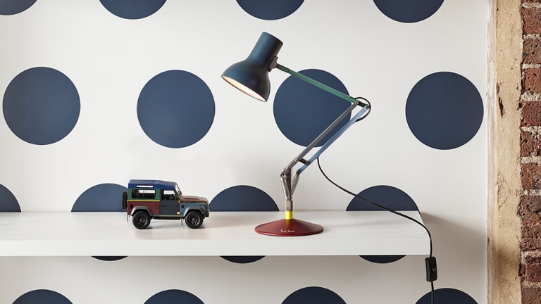 Paul Smith and Anglepoise reveal a new lighting collection inspired by the designer s custom Defender Acquire