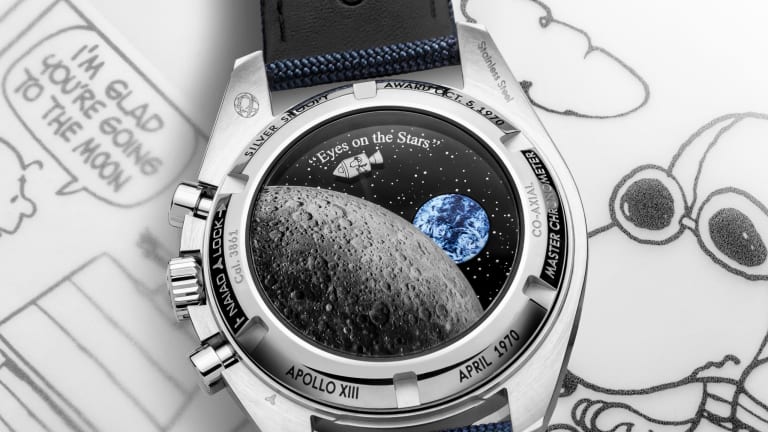 Omega takes Snoopy back into space with its latest Speedmaster