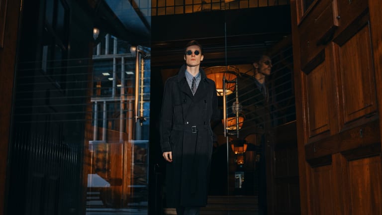 Giorgio trench coat online mens