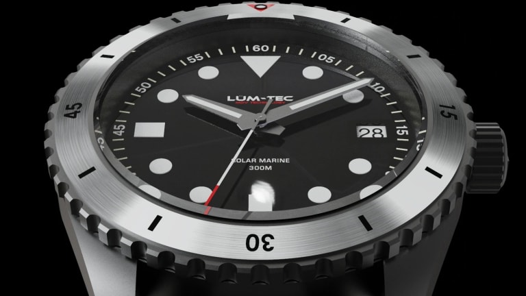 L m Tec unveils its solar powered dive watch the Solar Marine