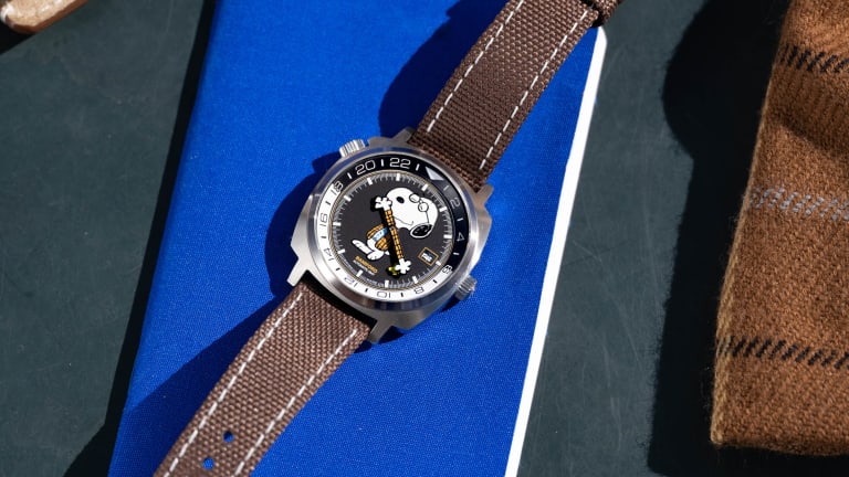 Snoopy dons his best threads for Hodinkee and Bamford London s